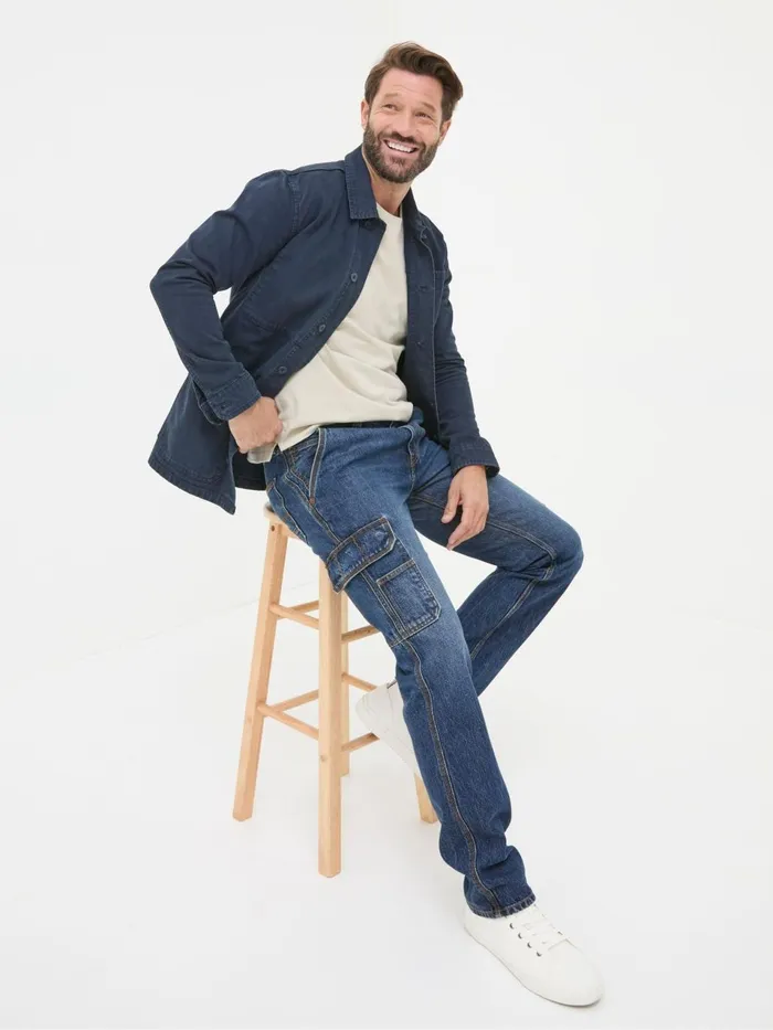 Fat Face Blue Cargo Jeans Men Jeans