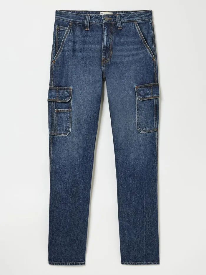 Fat Face Blue Cargo Jeans Men Jeans