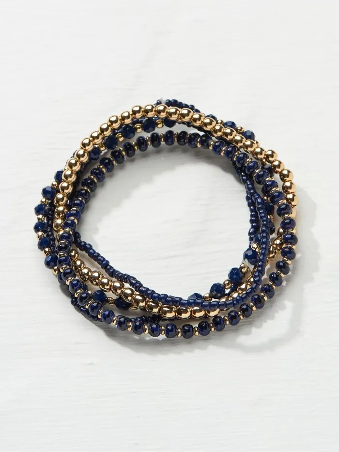Fat Face Blue Multi Stretch Bracelet Women Jewellery