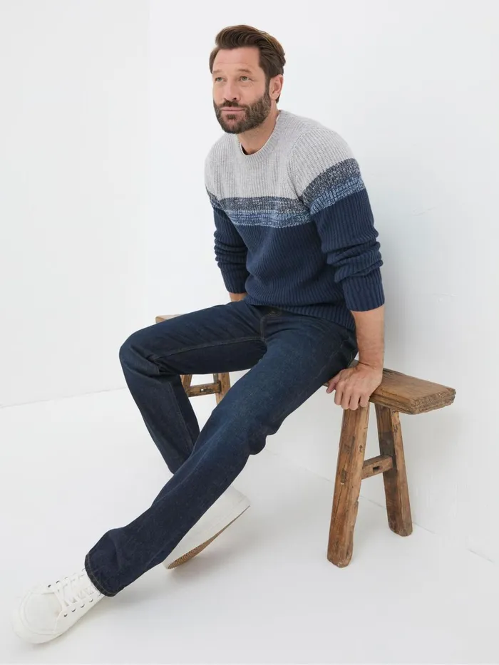 Fat Face Blue Straight Fit Jeans Men Jeans
