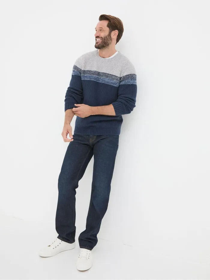 Fat Face Blue Straight Fit Jeans Men Jeans