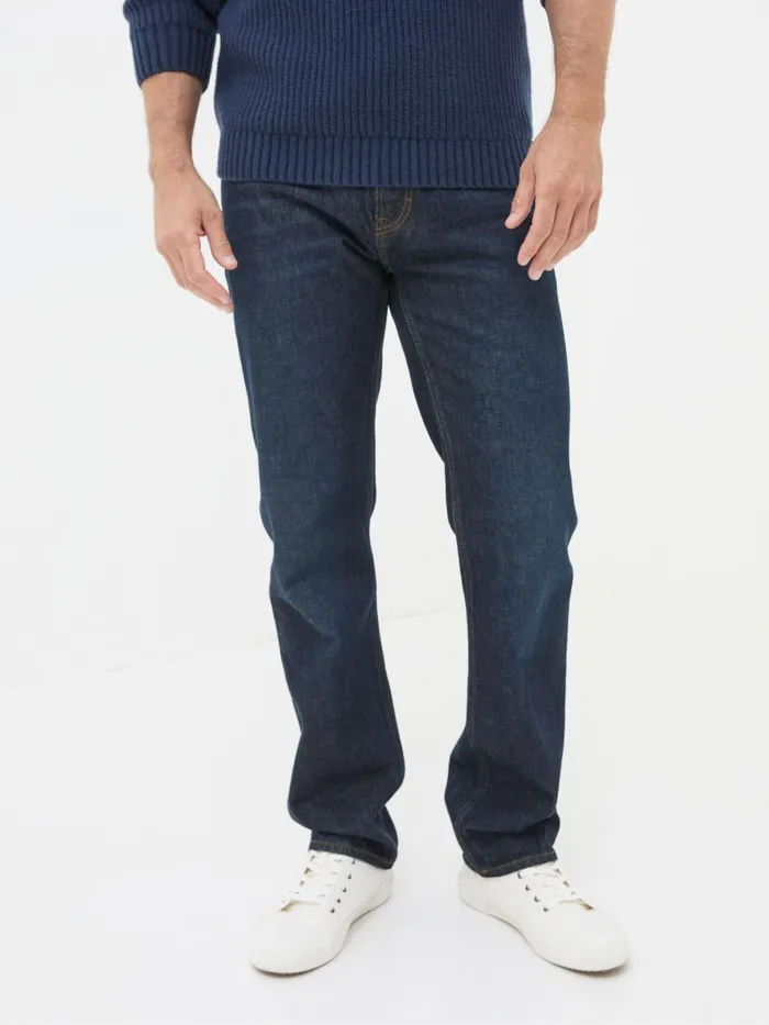 Fat Face Blue Straight Fit Jeans Men Jeans