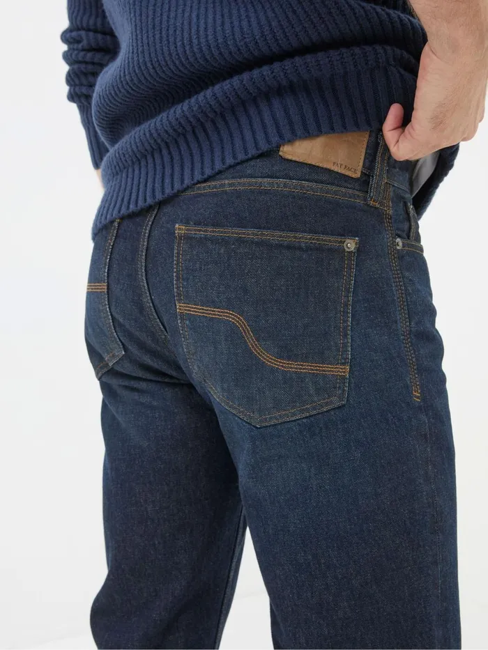 Fat Face Blue Straight Fit Jeans Men Jeans