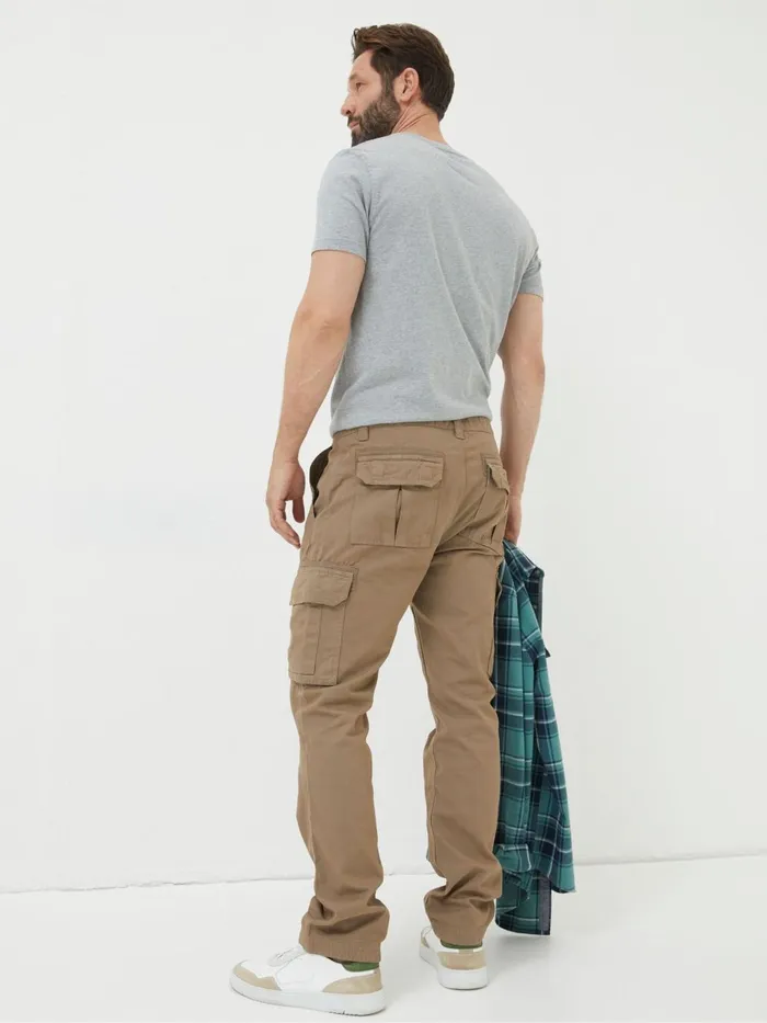 Fat Face Breakyard Natural Dark Natural Cargo Trousers Men Trousers and Chinos