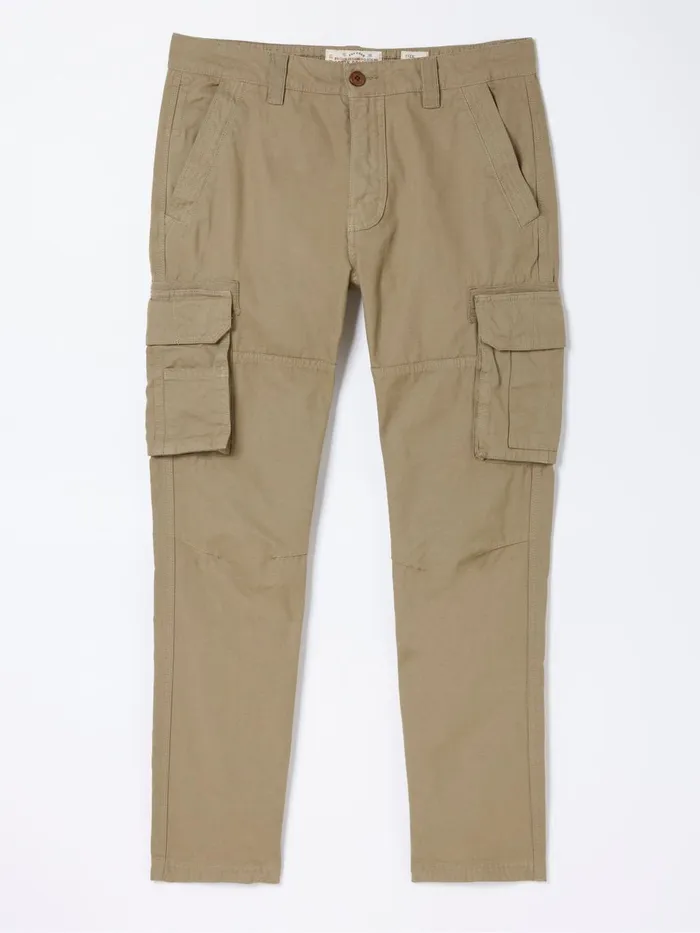 Fat Face Breakyard Natural Dark Natural Cargo Trousers Men Trousers and Chinos