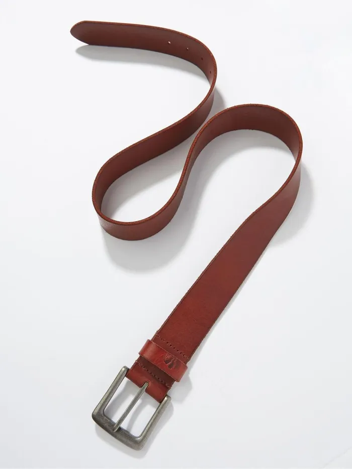 Fat Face Brown Italian Leather Belt Men Belts