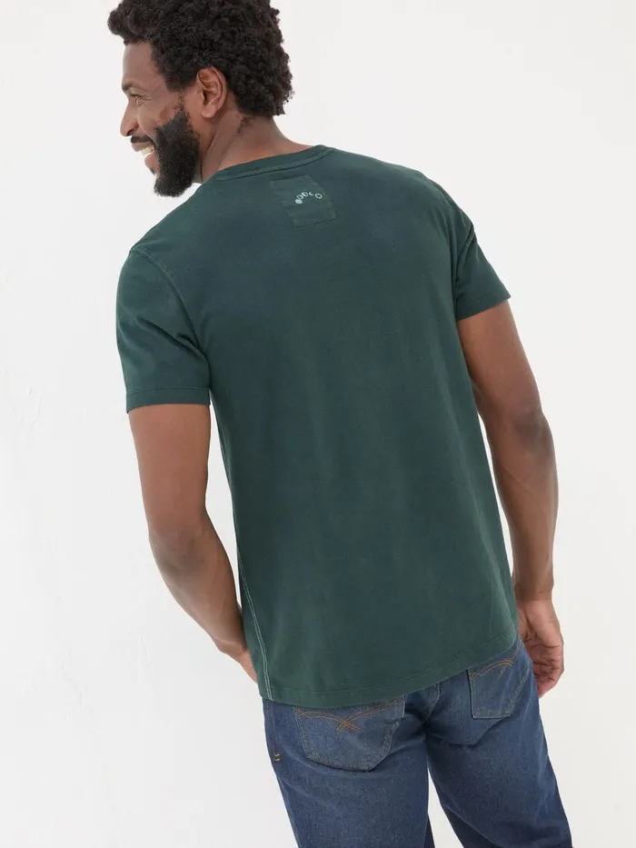 Fat Face Dark Teal 100 Cotton Discover Darkness Out Of Office TShirt Men TShirts Fat Face Dark Teal 100 Cotton Discover Darkness Out Of Office TShirt Men TShirts