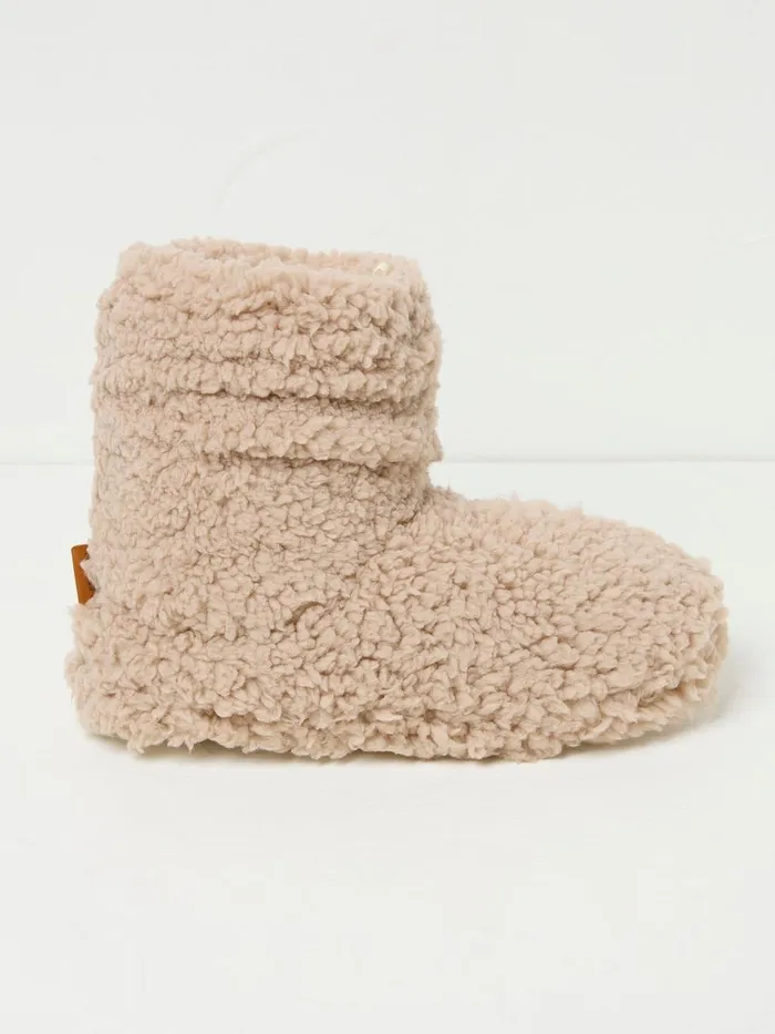 Fat Face Natural Cove Cloud Faux Fur Boots Women Boots