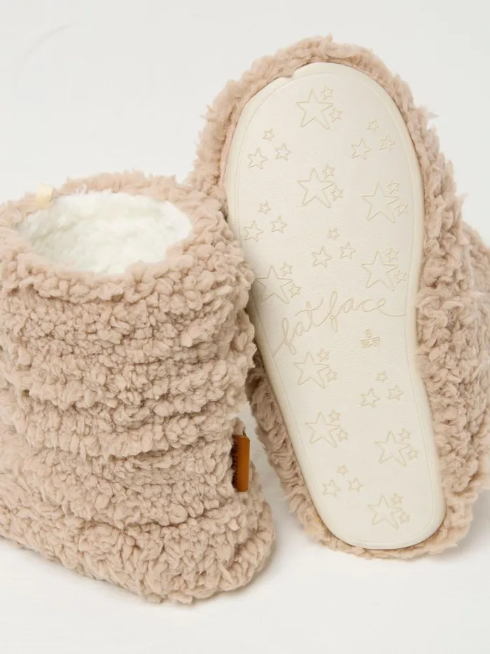 Fat Face Natural Cove Cloud Faux Fur Boots Women Boots