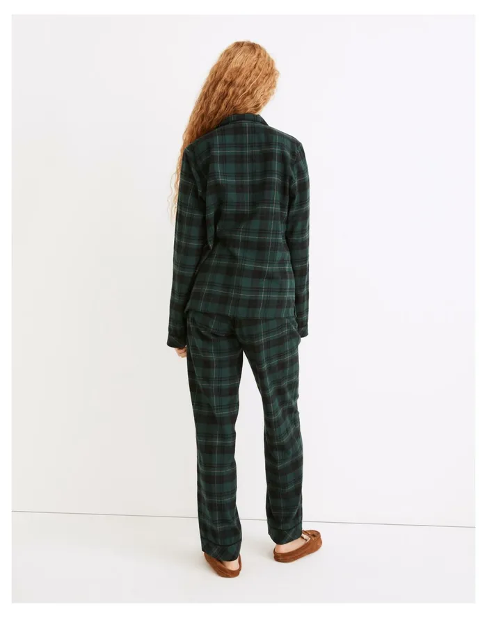 Flannel Bedtime Pajama Set In Reywood Plaid Smoky Spruce Women Madewell Pajamas Flannel Bedtime Pajama Set In Reywood Plaid Smoky Spruce Women Madewell Pajamas