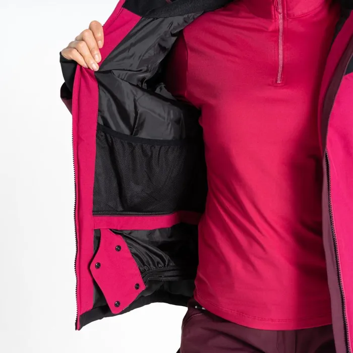 Flurry Ski Jacket Berry Pink Women Dare 2b Softshell Jackets