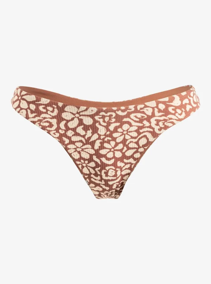 Free Fallin 8211 Skimpy Coverage Bikini Bottoms Russet Free Fallin Floral Women Roxy Bikinis