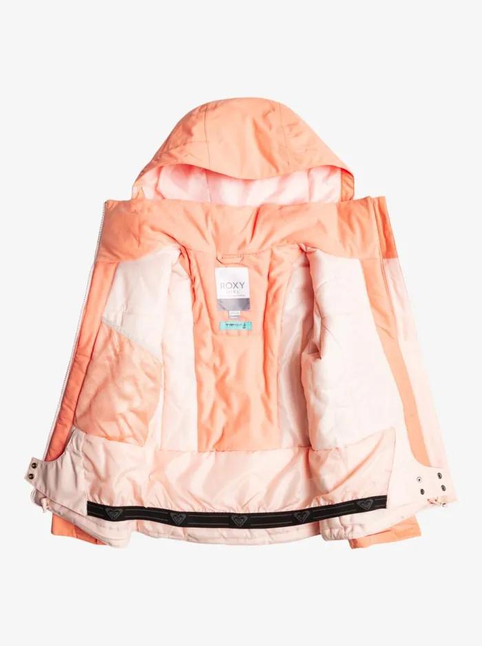 Free Jet 8211 Snow Jacket For Girls 8 8211 16 Peach Pink Kids Roxy Jackets and Coats
