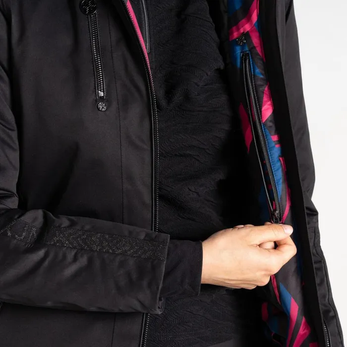 Frenzied Ski Jacket Black Women Dare 2b Ski Jackets