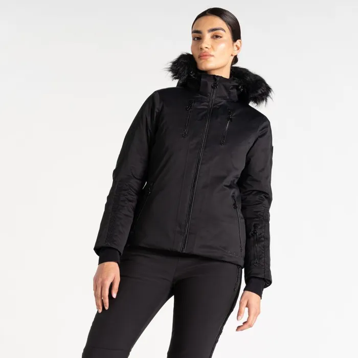 Frenzied Ski Jacket Black Women Dare 2b Ski Jackets