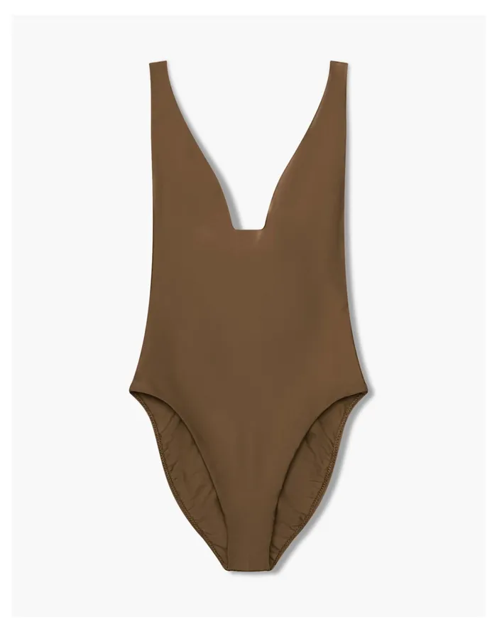 GALAMAAR Roe Maillot Brown Women Madewell Swim