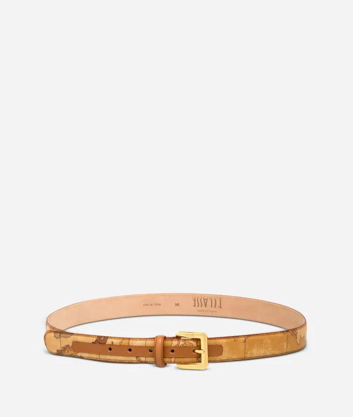 Geo Classic Belt With Metal Buckle Woman Alviero Martini Belts