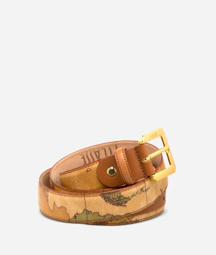 Geo Classic Belt With Metal Buckle Woman Alviero Martini Belts