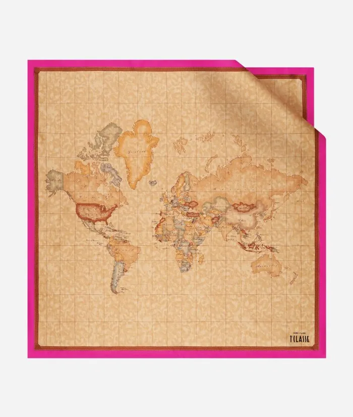 Geo Classic Foulard 9021590 Magenta Woman Alviero Martini Scarves and Shawls