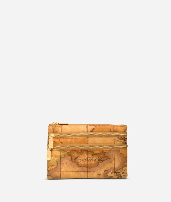 Geo Classic Medium Pouch With Pockets Man Alviero Martini Pouches and Toiletry Bags