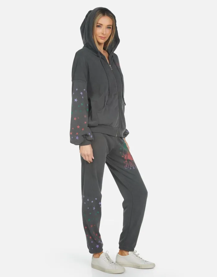 Gia Janis Joplin Pigment Black Women039s Lauren Moshi Long Sweatpants