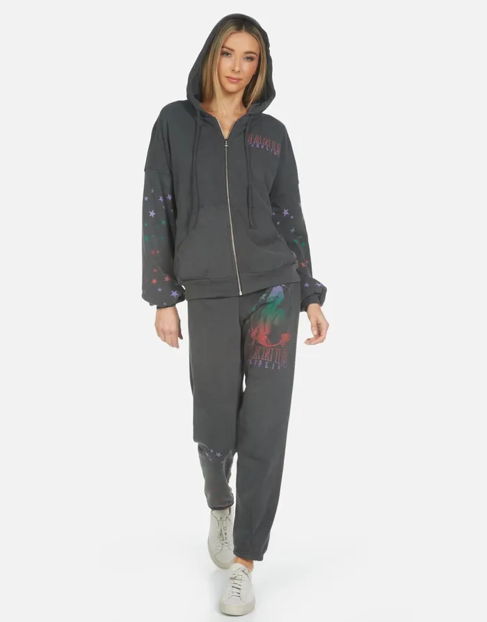 Gia Janis Joplin Pigment Black Women039s Lauren Moshi Long Sweatpants