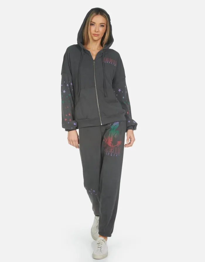 Gia Janis Joplin Pigment Black Women039s Lauren Moshi Long Sweatpants