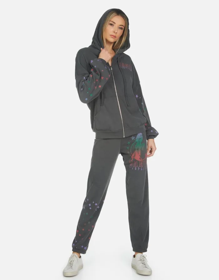 Gia Janis Joplin Pigment Black Women039s Lauren Moshi Long Sweatpants