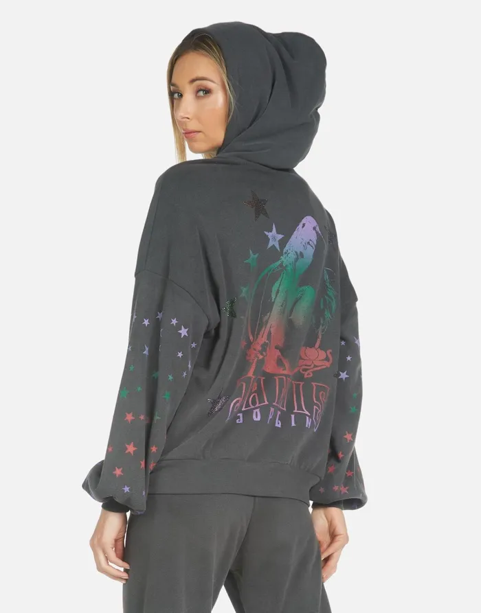 Gia Janis Joplin Pigment Black Women039s Lauren Moshi Long Sweatpants