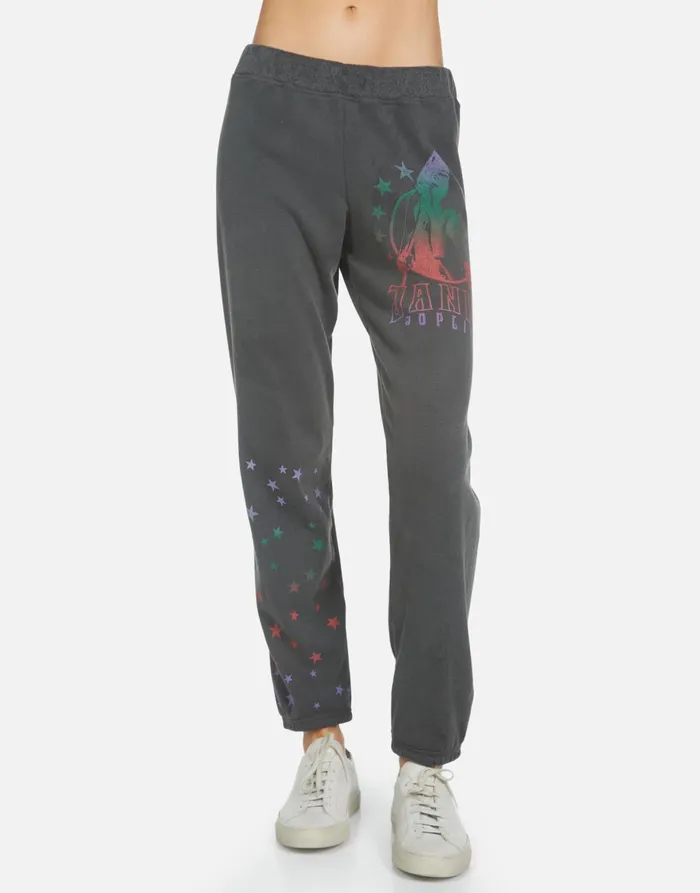 Gia Janis Joplin Pigment Black Women039s Lauren Moshi Long Sweatpants