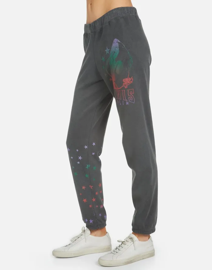 Gia Janis Joplin Pigment Black Women039s Lauren Moshi Long Sweatpants