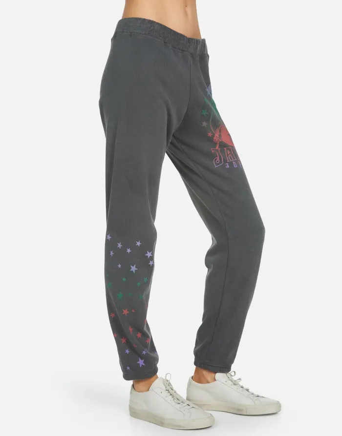 Gia Janis Joplin Pigment Black Women039s Lauren Moshi Long Sweatpants