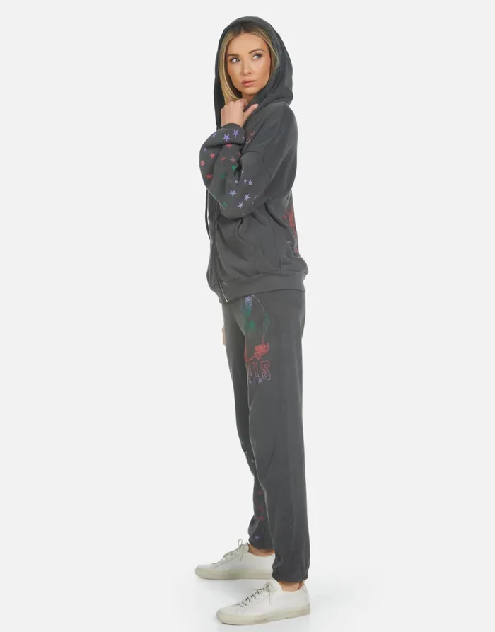 Gia Janis Joplin Pigment Black Women039s Lauren Moshi Long Sweatpants