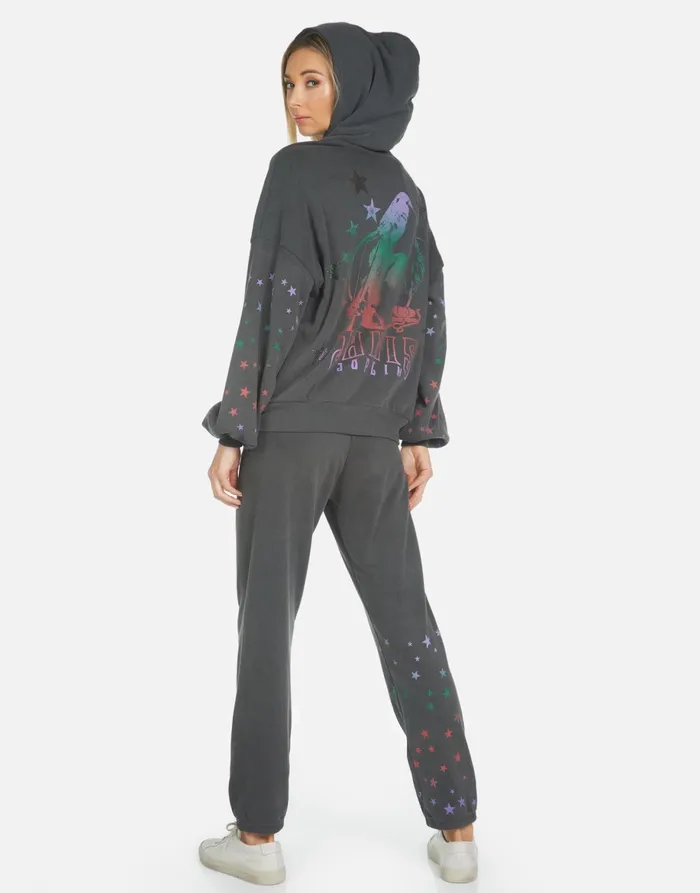 Gia Janis Joplin Pigment Black Women039s Lauren Moshi Long Sweatpants