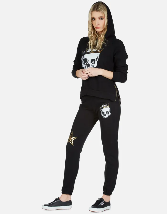 Gia Royal Skull Black Women039s Lauren Moshi Long Sweatpants