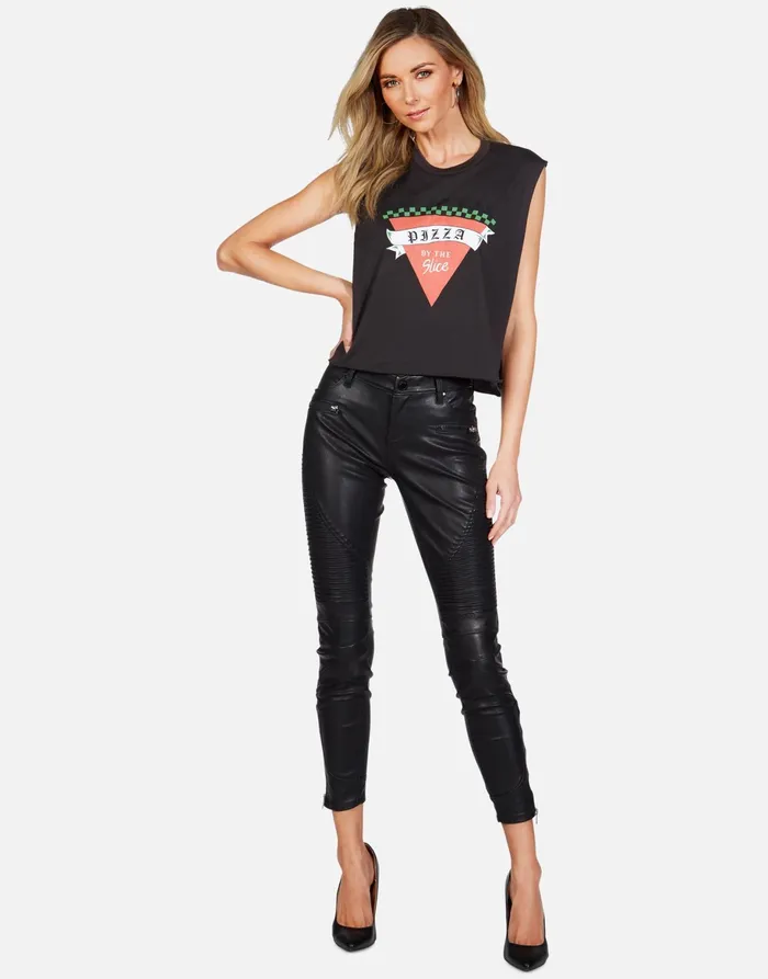 GiGi Pizza Slice Onyx Women039s Lauren Moshi Tanks