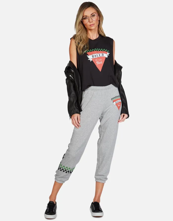 GiGi Pizza Slice Onyx Women039s Lauren Moshi Tanks