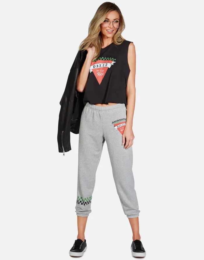 GiGi Pizza Slice Onyx Women039s Lauren Moshi Tanks
