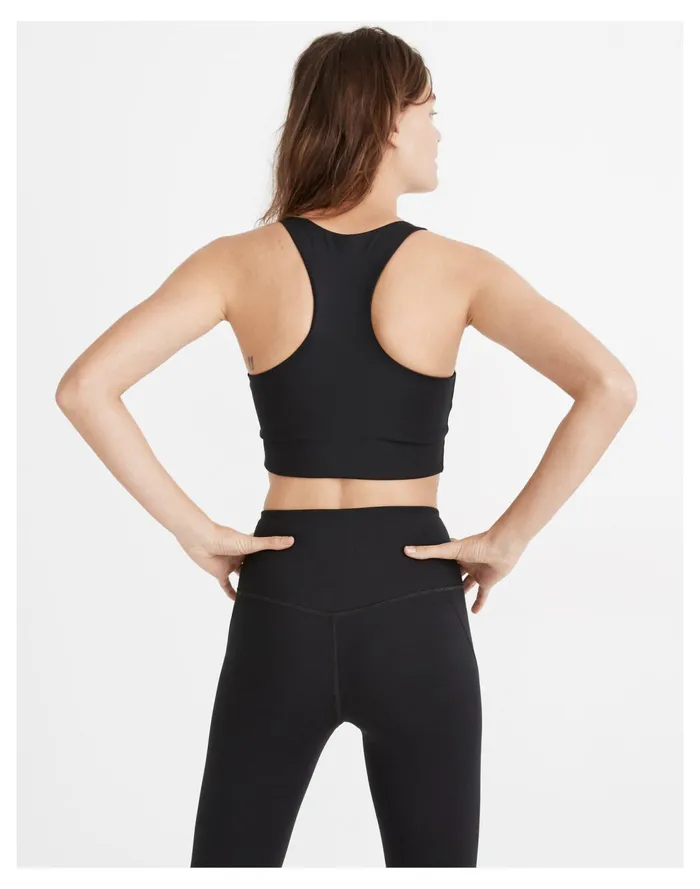 Girlfriend Collective Paloma Sports Bra Black Women Madewell Activewear Girlfriend Collective Paloma Sports Bra Black Women Madewell Activewear