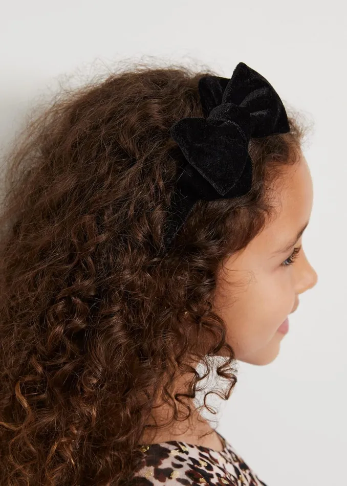 GirlsWomen Phase Eight Childrenswear Black Velvet Headbad