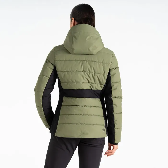 Glacial Ski Jacket Olivine Green Black Women Dare 2b Softshell Jackets