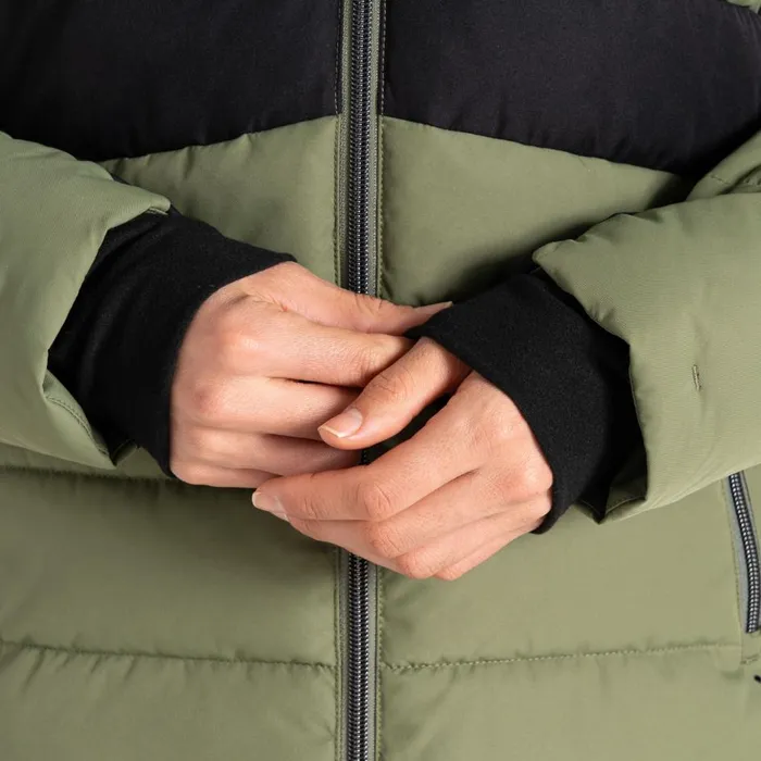 Glacial Ski Jacket Olivine Green Black Women Dare 2b Softshell Jackets