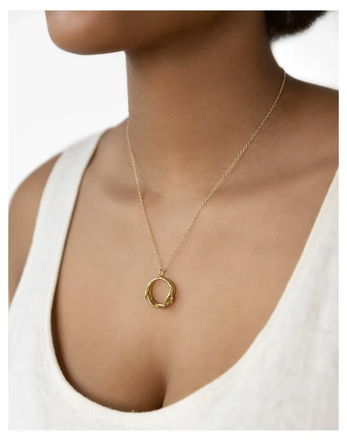 Goldeluxe Jewelry Amulet Necklace Brass Women Madewell Necklaces