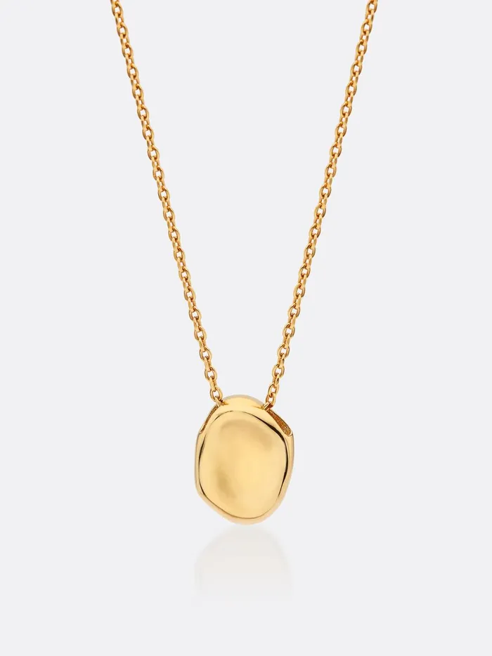Golden Waves Molten Pendant Necklace Yellow Gold Women Brochu Walker Fine Jewelry