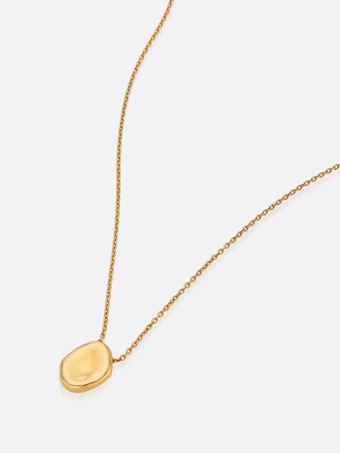 Golden Waves Molten Pendant Necklace Yellow Gold Women Brochu Walker Fine Jewelry