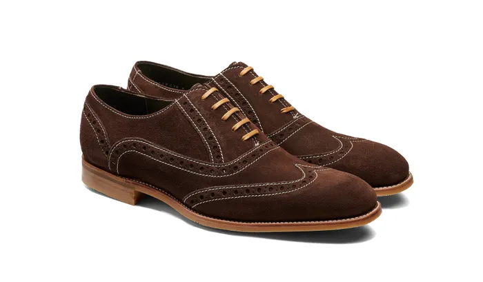 Grant 8211 Brown Suede Mens Barker Shoes Mens Oxfords