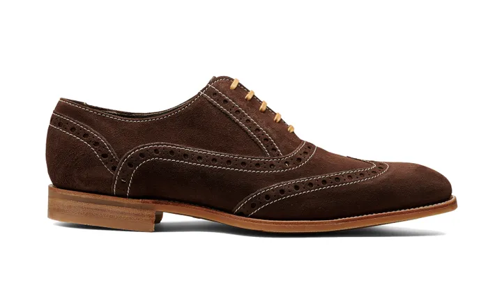 Grant 8211 Brown Suede Mens Barker Shoes Mens Oxfords