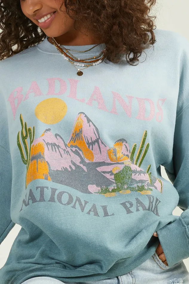 Graphics Women Altar8217d State Badlands Ombre Pullover