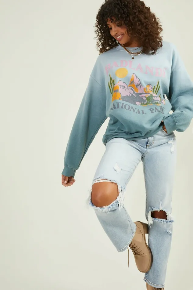 Graphics Women Altar8217d State Badlands Ombre Pullover
