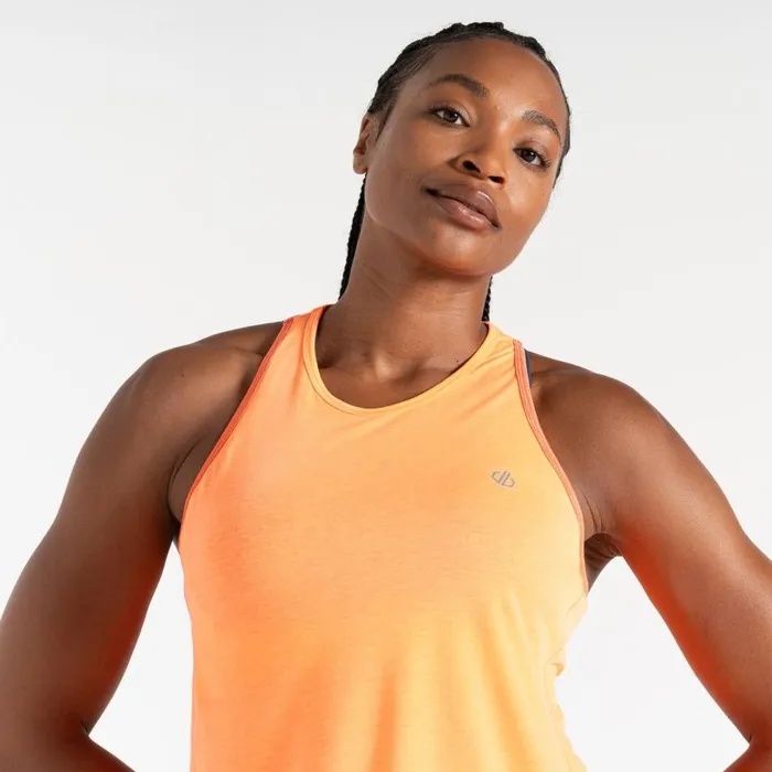 Gravitate Vest Orange Women Dare 2b Gym Tops